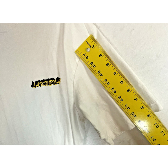 Uniqlo x Lakwena Size L White Cotton Tee T Shirt Your Love Keeps Lifting Me High - Picture 8 of 11